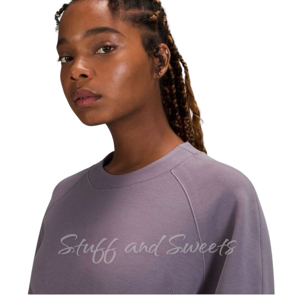 Lululemon AirWrap Modal Crew Dusky Lavender 2 - Picture 4 of 10